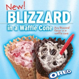 Blizzard In A Waffle Cone